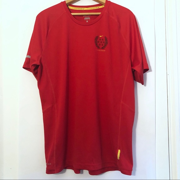 Nike DRI-FIT Athletic T-Shirt Livestrong Mens - Picture 2 of 8